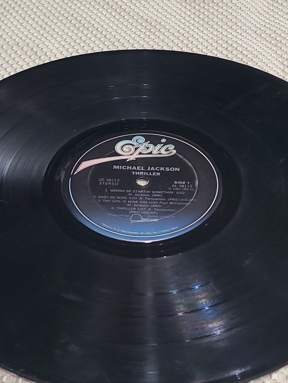 Michael Jackson Thriller 12" Vinyl LP Record - Black -